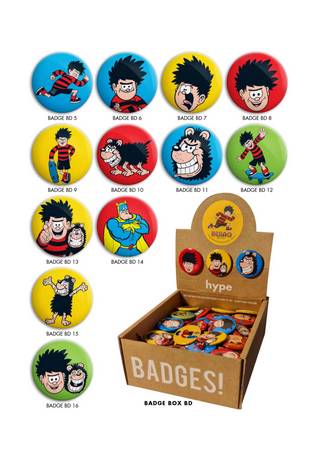 Beano Badges (5 different)