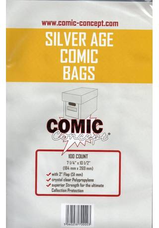 SILVER AGE PP Comic BAGS (100)