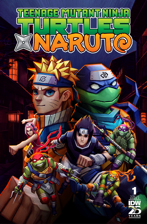 TMNT x NARUTO #1 Cover D